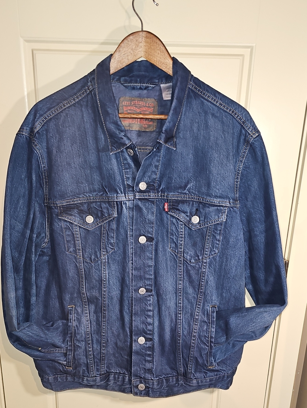 Levi's Blue Denim Trucker Jacket Size XL